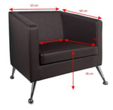 Stol za čakalnico za frizerski salon - AS 1497a