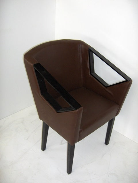 Stol za čakalnico za frizerski salon Metallic