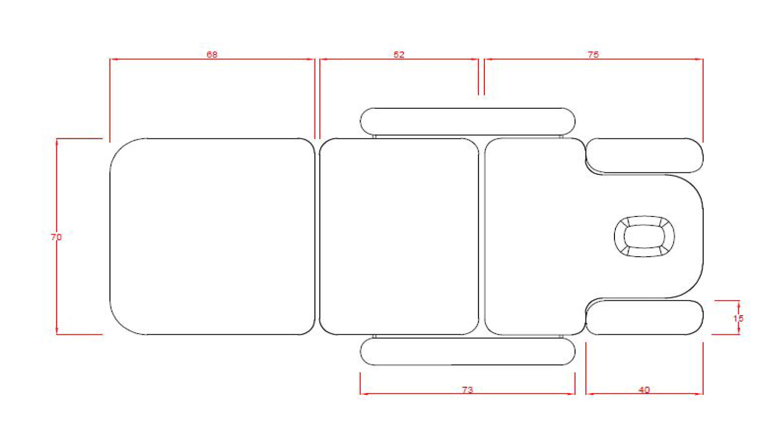 Terapevtska miza Master Fox-2241C  Sphen  