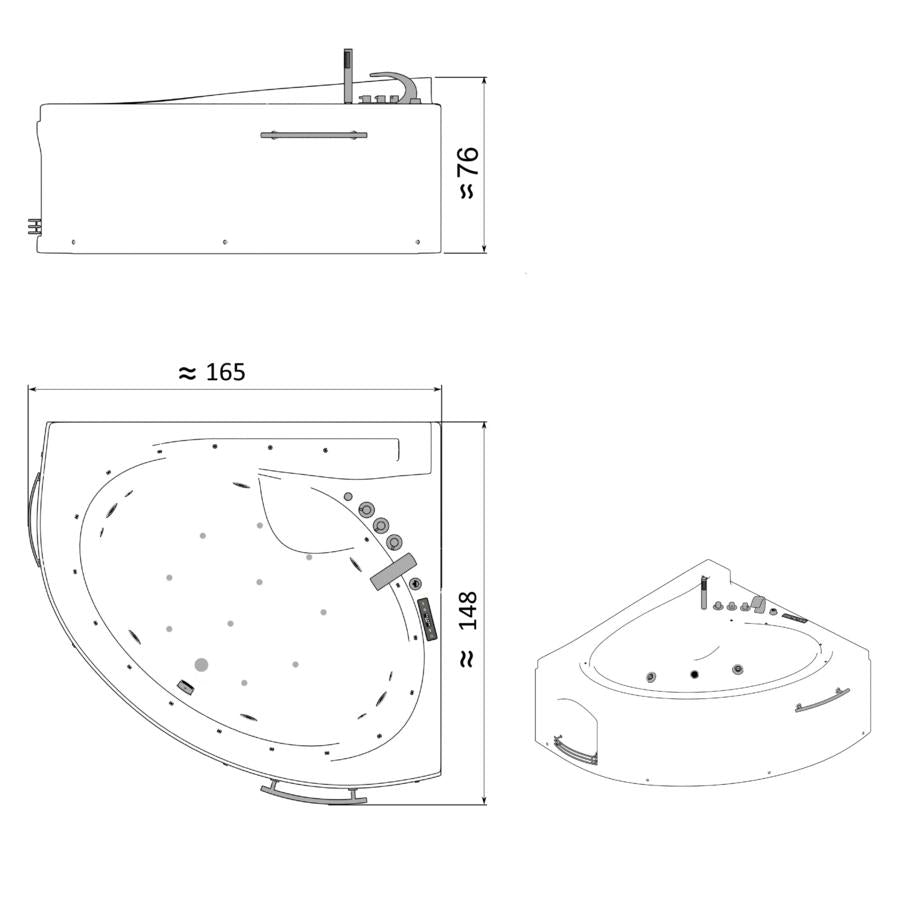 Masažna kad ART - Verena
