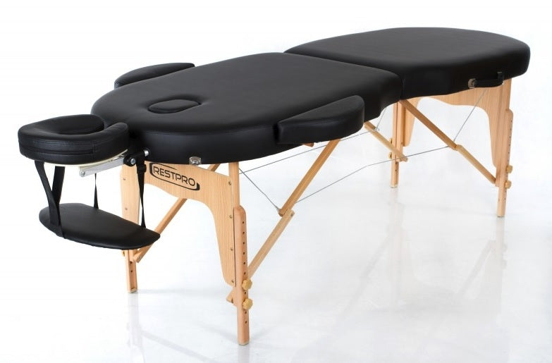 Prenosna masažna miza VIP OVAL 2 Black