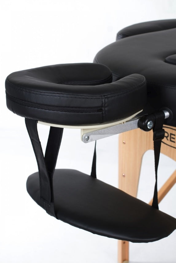 Prenosna masažna miza VIP OVAL 2 Black