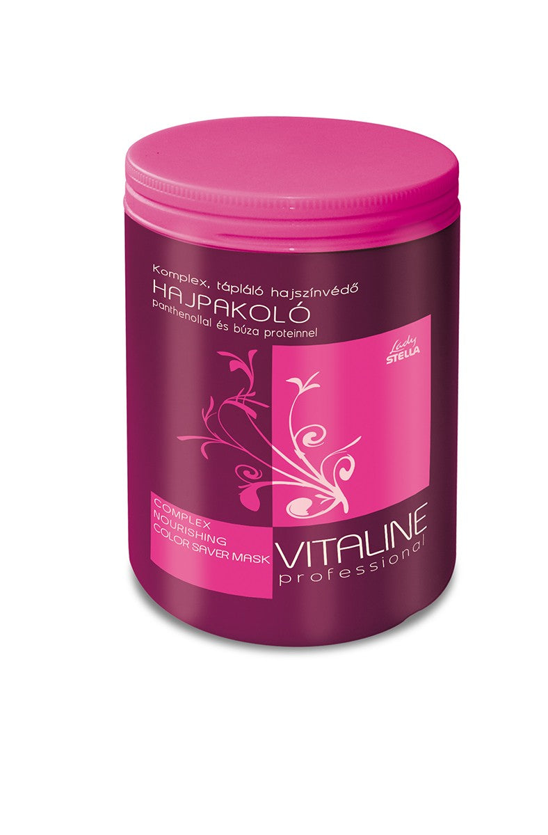 Vitaline COLOR complex hranljiva maska za ohranjanje barvanih las s pantenolom, pšeničnimi proteini in dišavo borovnice 1000ml