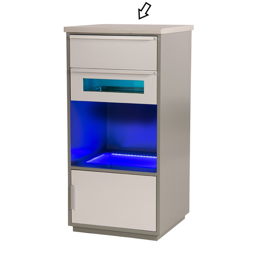 Voziček - omarica za odlaganje z UV sterilizatorjem 380B